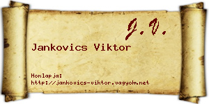 Jankovics Viktor névjegykártya