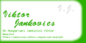 viktor jankovics business card